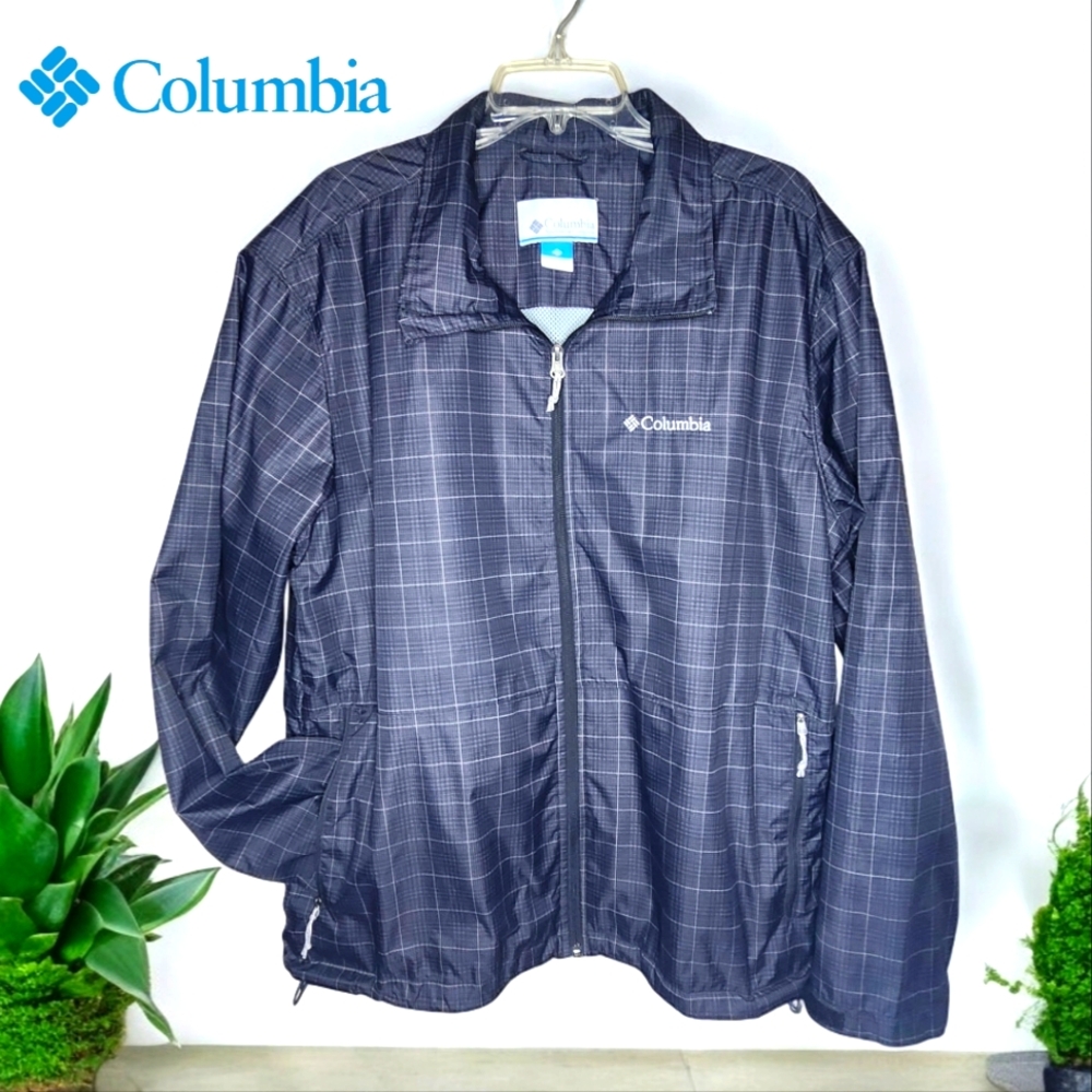 COLUMBIA Lightweight Plaid Jacket- Larve